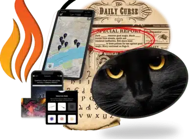 Black Cat, Daily Curse Newspaper, Flame