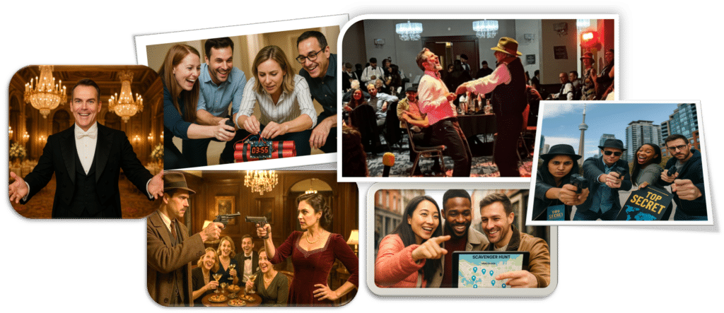Medley of team building events across Canada